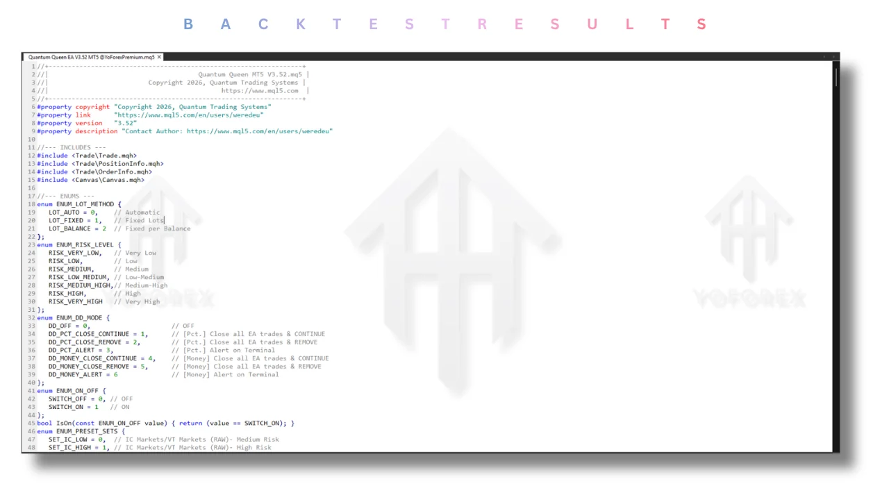 Quantum Queen Source Code V3.52 MT5