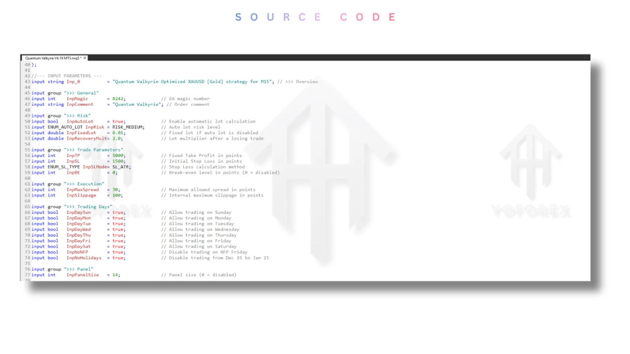 Quantum Valkyrie Source Code V4.0 MT5