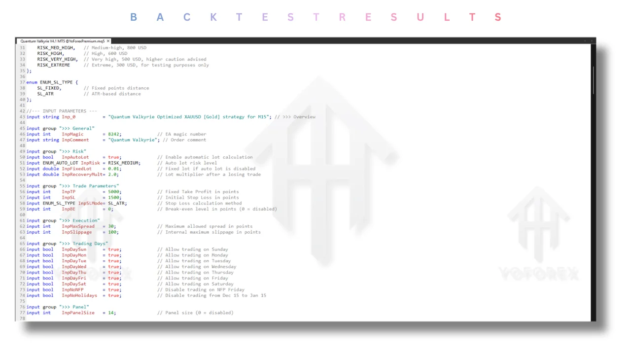 Quantum Valkyrie Source Code V4.0 MT5