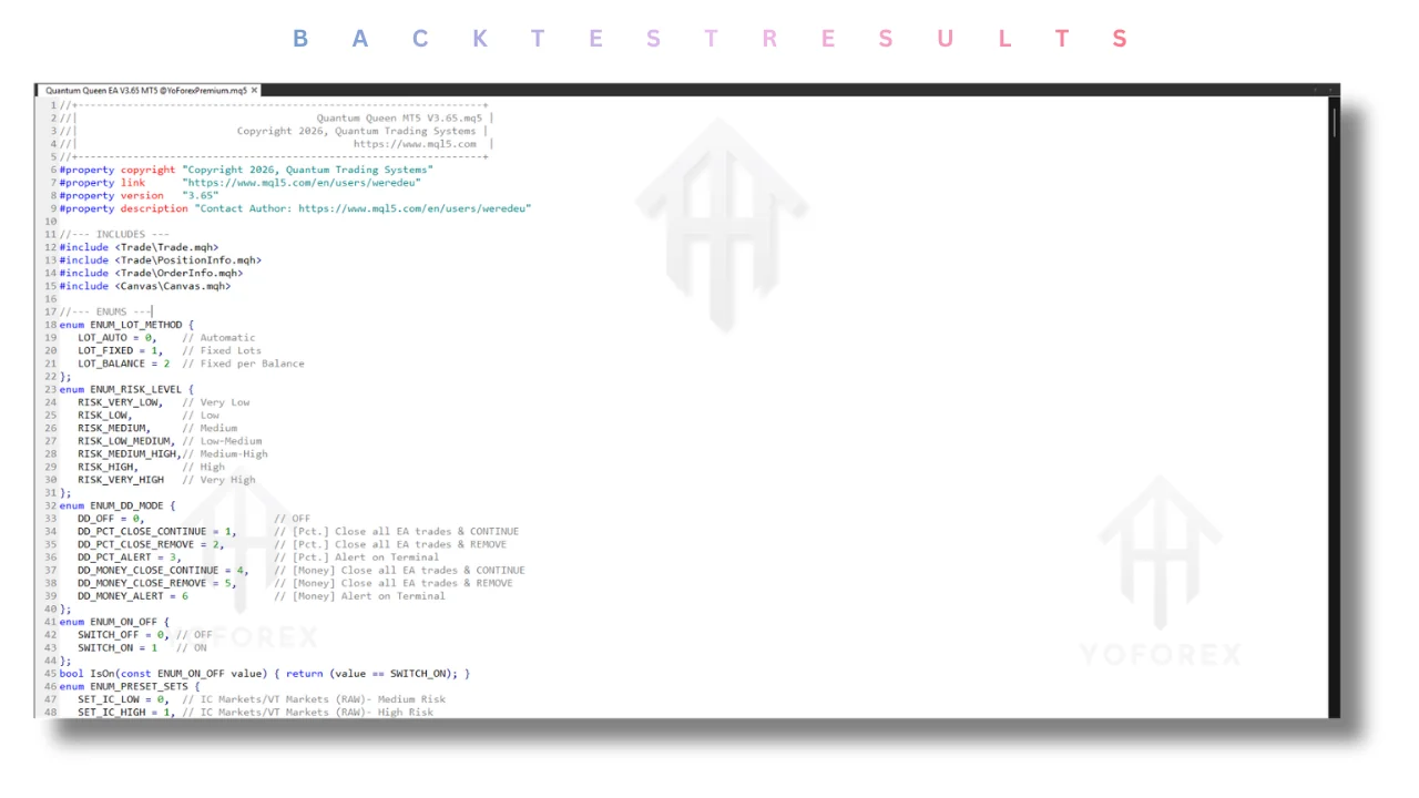 Quantum Queen Source Code V3.65 MT5