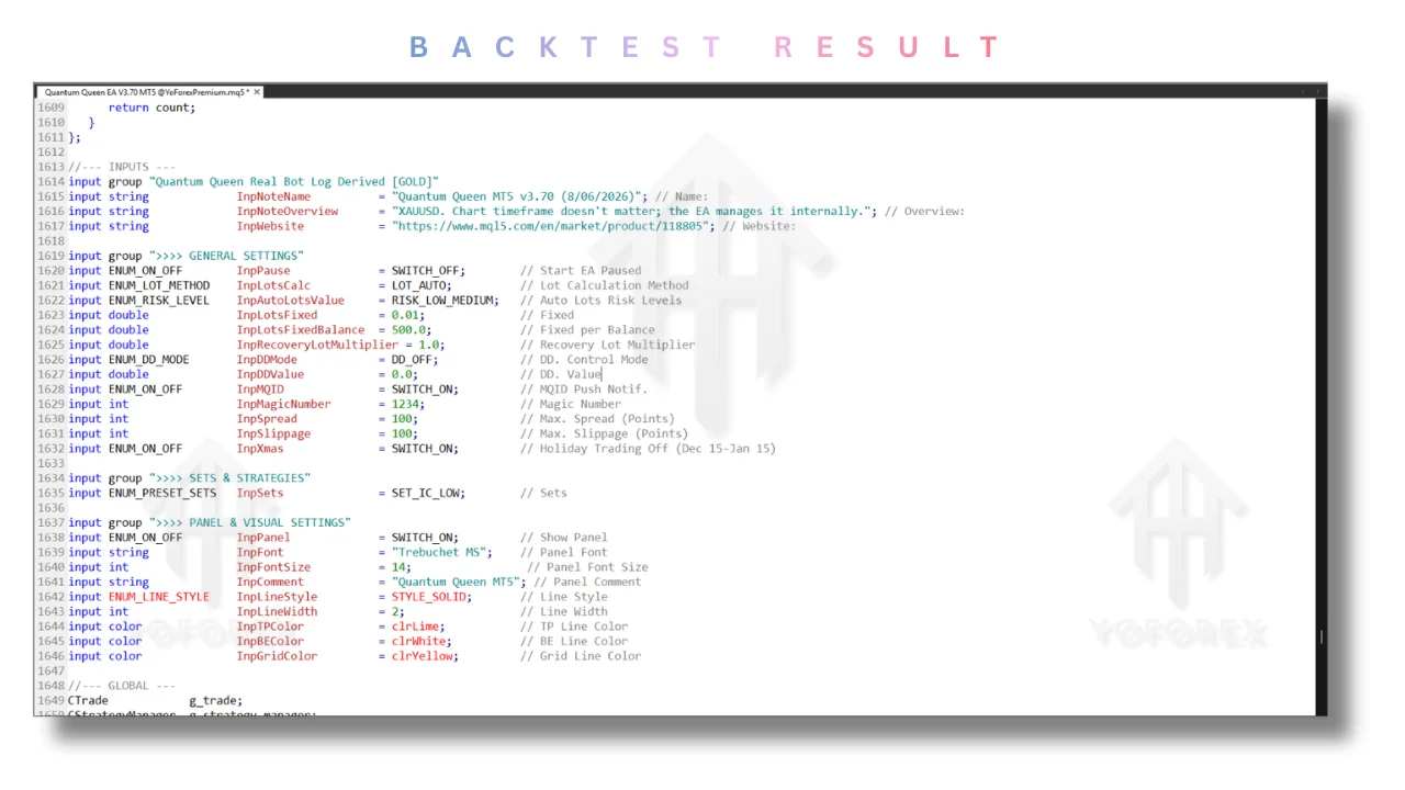 Quantum Queen Source Code V3.70 MT5