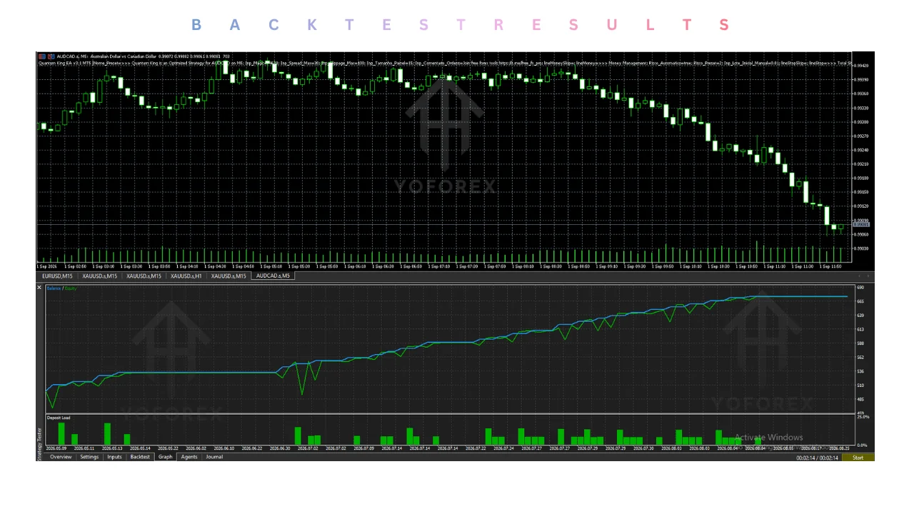 hero: Quantum King EA v3.1 MT5 article graphic showing AUDCAD-focused MT5 automation, setup checks, and risk review points