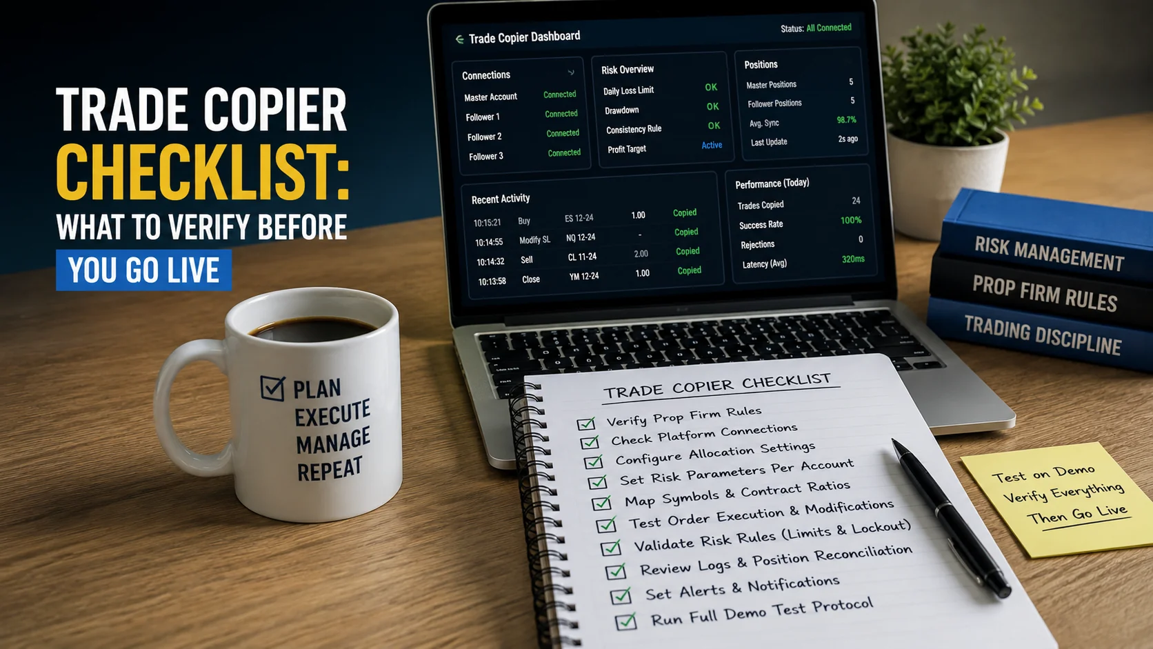 Trade Copier Checklist: What to Verify Before You Go Live | TradeCopier trade copier guide