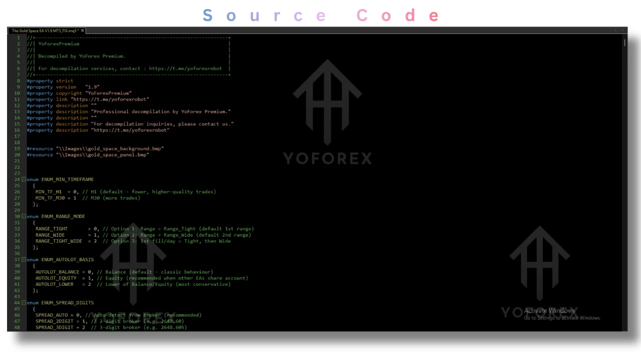 the gold space source code v1.9 MT5: practical guide for informational searches illustration