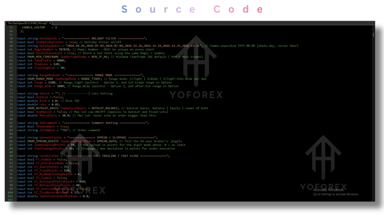 the gold space source code v1.9 MT5: practical guide for informational searches illustration