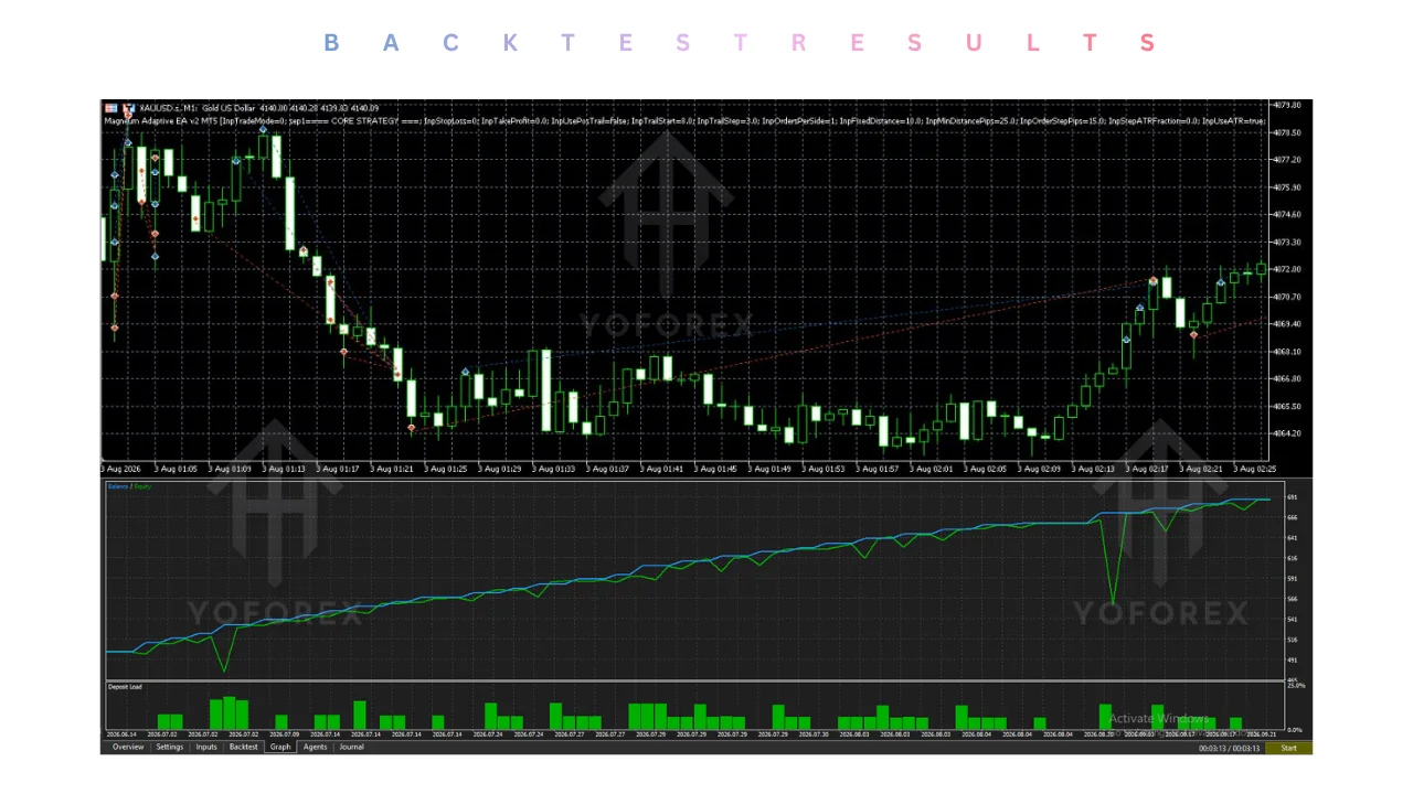 hero: Magneum adaptive ea v2.00 mt5 overview for MetaTrader 5 XAUUSD M1 automation evaluation and demo testing workflow