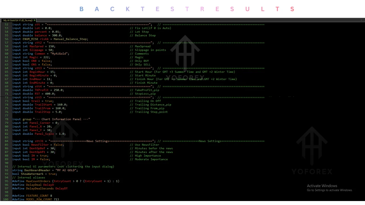 My AI Gold Source Code V1.82 MQ5 Strategy Review – Is It Right for You? Many traders reach a stage where they want automation but still need the ability to inspect or adjust the underlying logic. At the same time, they want a system that applies clear risk rules instead of relying on recovery methods. My AI Gold Source Code V1.82 MQ5 is designed for this type of buyer. It is the editable MQ5 source code version of an automated gold trading system that uses neural network based pattern recognitio illustration